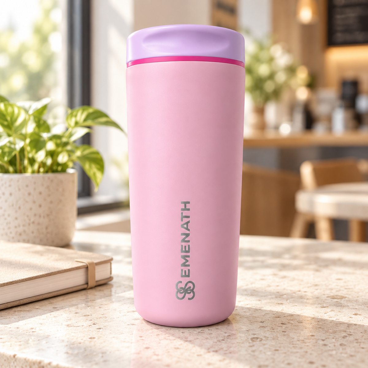 EMENATH 20 oz Insulated Stainless Steel Travel Cup Matte Finish