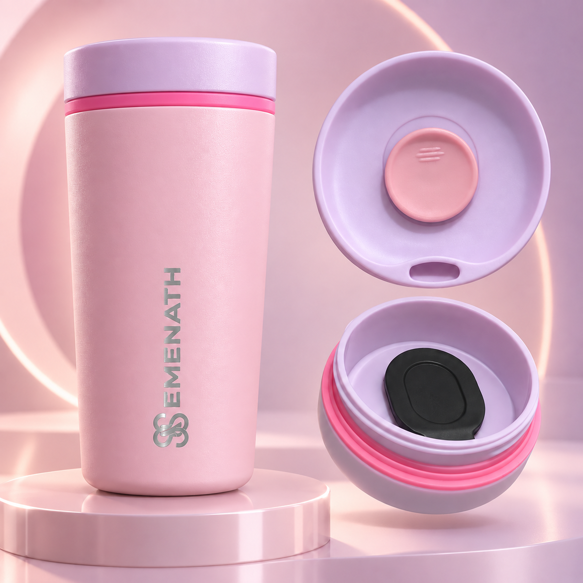 EMENATH 20 oz Insulated Stainless Steel Travel Cup Matte Finish