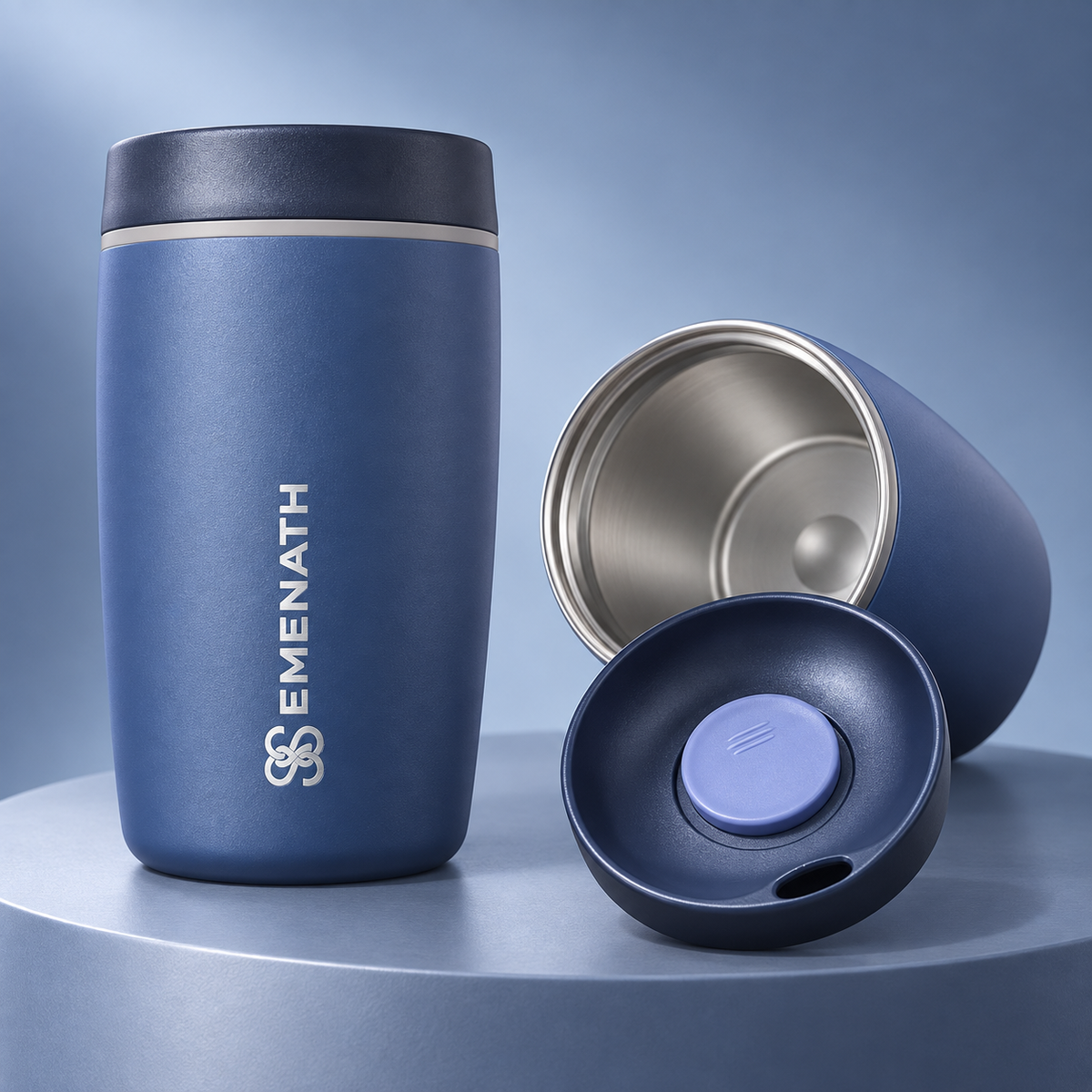 EMENATH 12 oz (355 ml) Reusable Coffee Travel Cup with Lid
