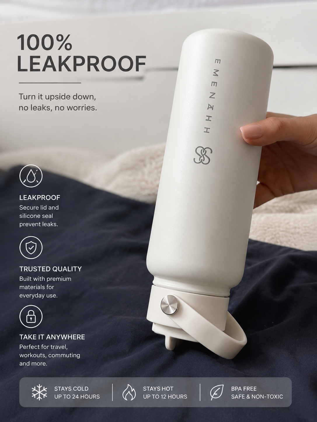 40 oz Insulated Water Bottle